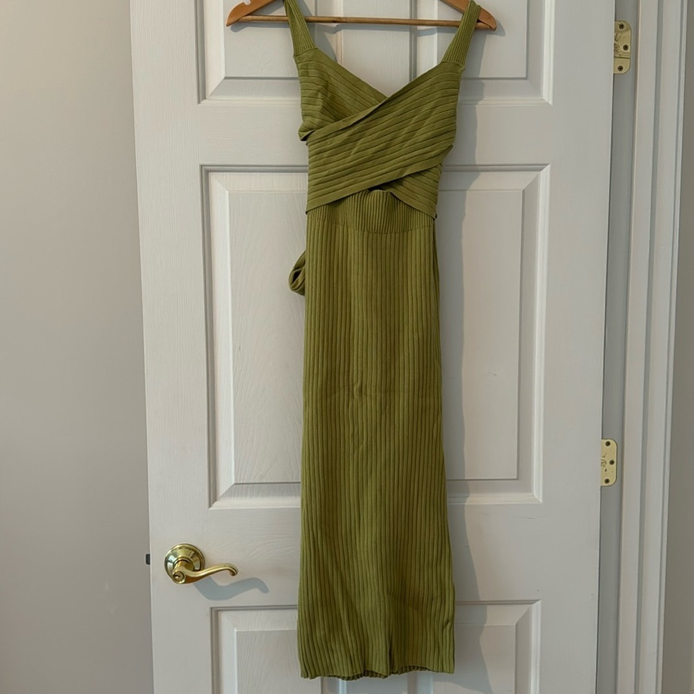 (SOLD) Maternity Ribbed midi dress